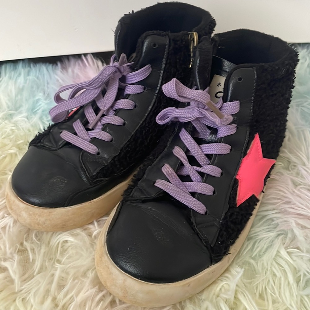 Lola and the boys high top star sneakers
